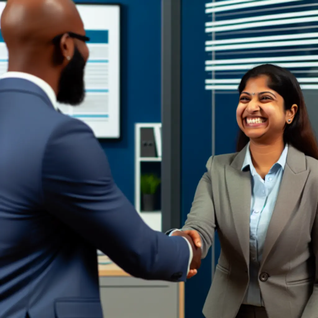 Zadowolony klient biznesowy